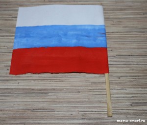 флаг россии поделка
