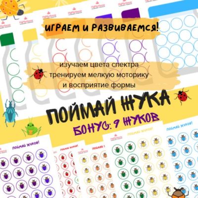 Дидактическая игра Поймай жуков