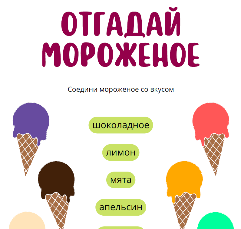 Тема Мороженое